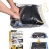 12 Hand Roll Up Compression Travel Bags-Space Saver Bags for Luggage and Cruises (5 Large, 5 Medium, 2 Small), No Vacuum Needed