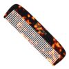 14RX Hair Comb – 5.5″ Grooming Hair Combs for Women, Hair Styling Comb for Men, Beard Comb, Mustache Comb, Fine Tooth Comb, Handmade, Hand Polished,Tortoiseshell (2 PACK, Yellow Tokyo)