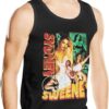 Mens Tank Top Shirt Sydney Actor Sweeney Sleeveless Crewneck T-Shirts Summer Cotton Muscle Fitness Tops Tee