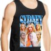 Mens Tank Top Shirt Sydney Actor Sweeney Sleeveless Crewneck T-Shirts Summer Cotton Muscle Fitness Tops Tee