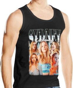 Mens Tank Top Shirt Sydney Actor Sweeney Sleeveless Crewneck T-Shirts Summer Cotton Muscle Fitness Tops Tee