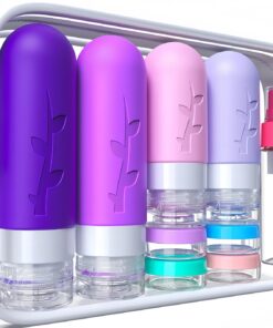 18 Pack travel Bottles for Toiletries, Silicone TSA Approved Travel Containers Leak Proof Refillable Travel Essentials for Shampoo Conditioner Lotion toiletry bottles