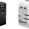 2 Packs ZunkTopOne European Travel Plug Adapter,Universal Travel Adapter with 2 USB-C，2 USB-A，Travel Adapter， International Power Plug Adaptor Worldwide Charger， Travel Essentials for US UK AU EU