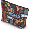 Chicago Souvenir Gift Chicago Welcome Makeup Bag Chicago Travel Zipper Pouch Bag (Chicago bag)