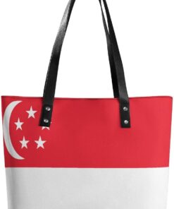 Classic Jersey Flag Leather Tote Bag for Women Spacious Design for Work or Play