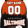 Custom Baltimore Backpack High Capacity 15Inch Personalized Name Number Laptop Bag Fans Gift for Men Women Boy Girl