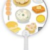 DIYthinker Hong Kong Local Cuisine Food Plastic Round Handheld Fan Decorations Craft DIYthinker Hong Kong Local Cuisine Food Plastic Round Handheld Fan Decorations Craft