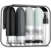 Gemice 16 Pack Travel Size Bottles, TSA Approved Leakproof Travel Containers for Toiletries, Silicone Refillable Travel Essentials Accessories with Travel Bag for Shampoo Conditioner