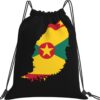Rqwaaed Flag Map of Grenada Versatile Drawstring Gym Bag Perfect Workouts Daily Essentials