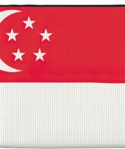 Singapore Flag print Makeup Bag,Cosmetic bag Birthday Gifts for Women Mom,Gifts for Best Friend,Bestie Her