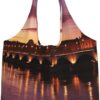 Tote Bag for Women Hand Drawn Color Butterfly Tote Bags with Zipper Large Capacity Casual Shoulder Handbags