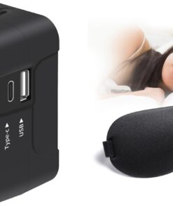 Travel Adapter, Universal All in One Travel Plug Adapter Wall Charger with USB C Bundle 3D Sleep mask Ultralight Night Blindfold Eye Cover