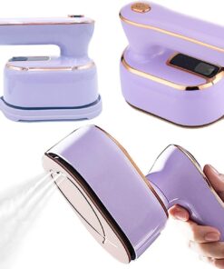 Travel Steamer Iron for Clothes Mini: Handheld Size Portable Fabric Clothing Steamers Small Hand Garment Electric Steam Ironing Machine for Dress Shirt Plancha a de Vapor para Ropa Portatil