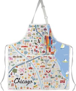 UJIMS Chicago Illinois Travel Gift Chicago State Kitchen Apron Chicago Illinois Souvenir Chicago Themed Illinois Trip Gift