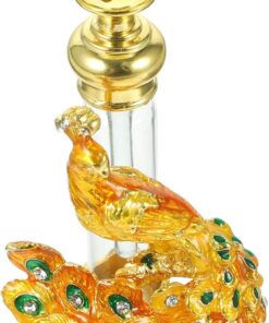 VOSAREA Enamel Perfume Bottle refillable perfume bottle arabian perfume bottles empty crystal perfume bottle dubai perfume portable essential oil bottle Egypt Glass alloy travel