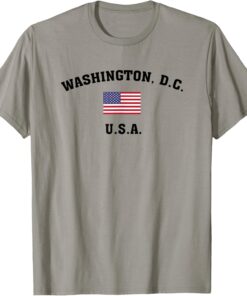 Washington, D.C. USA with American Flag T Shirt