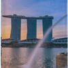 susiyo Merlion Statue in Singapore Passport Holder Leather Passport Cover with 3 Card Slots Travel Essentials for Men Women