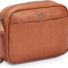 Crossbody Sling Bag for Women Trendy Real Leather Purse Mini Soft Pebbled Crossover with Card Case