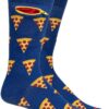Fashion Print Crew Socks for Men & Women – Anti Theft Novelty Dress Socks w/Hidden Zipper Pocket
