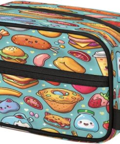 Hamburg Beverage Toiletry Bag Dopp Kit Makeup Bag Delicious Food Travel Toiletry Bag for Women Men Portable Organizer Shaving Bag for Toiletries Accessories