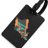 Honolulu Island Map Unisex Custom Luggage Tag Funny Travel Baggage Identify Labels