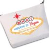 JXGZSO Vegas G Trip Bag What Happens in Vegas Vacation Zipper Makeup Bags Travel Toiletry Bag Accessories (What Happens in Bag)
