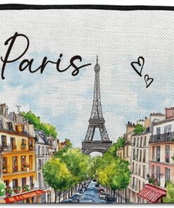 Paris Travelling Gift Makeup Bag, City Travel Cosmetic Bag for Purse, Watercolor Makeup Bag, Paris Souvenir Bag, Trip Favors for Traveller Paris Lovers, City Themed Organizer