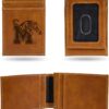 Rico Industries LEFPW Laser Engraved Front Pocket Wallet, Brown