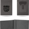 Rico Industries Sacramento Kings Gray Laser Engraved Front Pocket Wallet Laser Engraved Front Pocket Wallet – Compact/Comfortable/Slim 2.75 x 4-inches