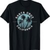 Santa Cruz California Sunset 70s 80s Surfer Summer Sun T-Shirt