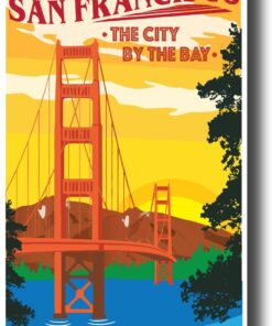 Travel to San Francisco – The City By The Bay – NEW Travel Poster