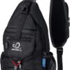 WATERFLY Packable Small Crossbody Sling Backpack Shoulder Chest Bag Daypack for Hiking Traveling