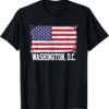 Washington, D.C. USA Vintage American Flag T Shirt