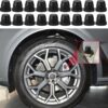 18Pcs Car Brake Bleeder Screw Caps, Grease Fitting Caps, Rubber Dust Stem Cover, Universal Car Accessories Car Brake Bleeder Nipple Caps Replacement for Cars, Motorcycles