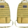 Car Seat Back Organizer, Car Seat Cover Protector, Backseat Hanging Car Seat Storage Bag, Tactical Backseat Organizer Panel, Multipurpose Car Travel Accessories for Most Vehicles (Coyote Brown, 2PCS)