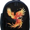 Cute Phoenix Funny Travel Backpack Lightweight Shoulder Bag Casual Daypack for Daily Business for Women Men