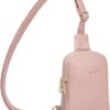 INICAT Travel Small Sling Bag Leather Crossbody Bags for Women Fanny Packs Cross Body Bag for Woman Cross Body Purses