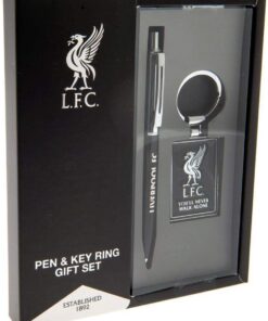 Liverpool FC Pen and Keyring Gift Set (One Size) (Black/Silver)