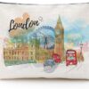 London Travel Souvenirs Gifts – London Travel Must Haves Gifts from England, British Iconic Landmarks Big Ben Makeup Bags Pouch, Small Cosmetic Bag London Gifts for Friends Birthday Christmas