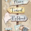 Maine Travel Notebook: Vacation Log Book: Daily Traveling Record Journal, Half Blank, Half Dot Grid 100 Page Adventuring Diary, Gifts for Travelers