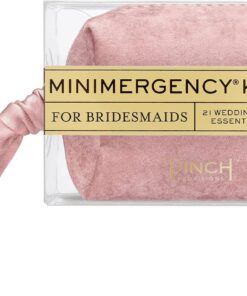 Pinch Provisions Velvet Minimergency Kit for Bridesmaids, Includes 21 Emergency Wedding Day Must-Have Essentials, Perfect Bridal Shower and Bridesmaids Proposal Gift