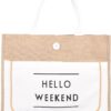 RIAH FASHION Large Reusable Eco Shopper Beach Tote – Travel Shoulder Bag Pineapple, Flower, Skull, Leaf Straw, Leopard Canvas
