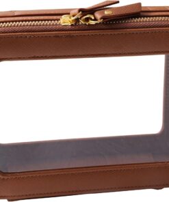 SANHECUN Toiletry bag waterproof cosmetic organizer with handle lagre opening for travelling