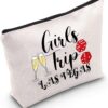 TSOTMO Trip Zipper Pouch Makeup Bag Las Vegas Vacation Gift Vegas Trip Gift Trip LAS VEGAS Cosmetic Bag For Women Weekend Trip Travel (G Trip)