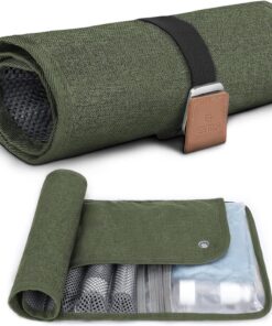 Toiletry Bag for Men, Travel Essentials Travel Toiletry Bag, Water-Resistant Compact Bathroom Roll Organizer for Hygiene, Shaving kit, Gifts for men