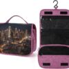 Toiletry Bags, City Seattle Print Toiletry Bags,travel Makeup Bag with Hanging Hook Suitable for Toiletries,travel Essentials, style
