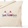 CafePress San Francisco Tote Bag Reusable Natural Beige Canvas Shopping Bag