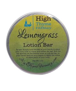 All-Natural Lemongrass Lotion Bar – Waterless Lotion Bars for Dry Skin – Moisturizing Beeswax Lotion Bar Scented with Essential Oil – Convenient Travel Lotion – Zero Waste Lotion Massage Bar