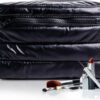 Citi Collective Premium Cosmetic Bag for Women| Makeup Travel Cosmetic Bag, Toiletry Bags for Women| Large Capacity Storage Waterproof Cosmetic Bag for Business, Vacation, or Weekend Traveling (Black)