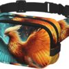 Fanny Pack Belt Bag for Men Women Fire and water phoenix Adjustable Waist Packs Bag Crossbody Bags for Travel